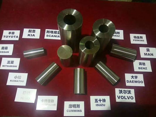 Wear Proof Engine Piston Pin Drilling Process Bright Silver Color